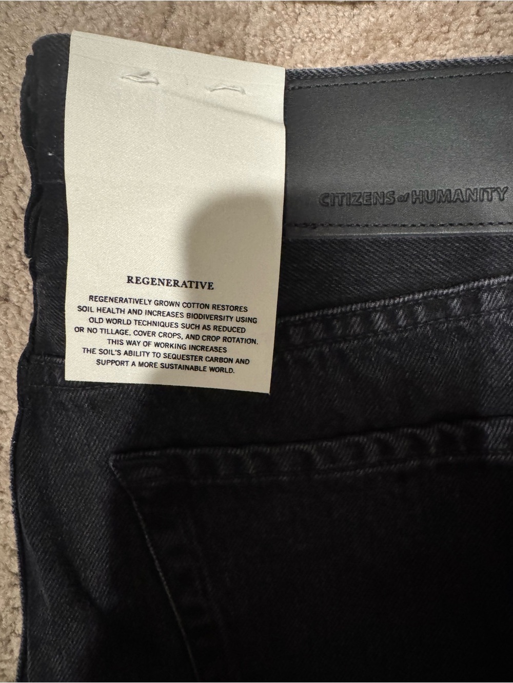 Citizens Of Humanity Annina Black Denim Jeans - Picture 7 of 7